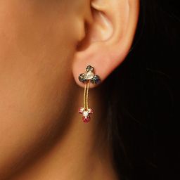 Polki Stories By Raniwala Women 14 Kt Gold Earrings Diamond-image-16