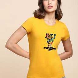 Moda Rapido Women Graphic Printed Round Neck Cotton T-shirt-image-116