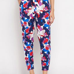 Clovia Women Camouflage Printed Pure Cotton Jogger-image-43
