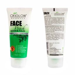Oxyglow Set Of 4 Neem Tulsi Face Washes - 100ml each image 4
