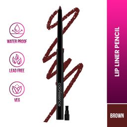 Coloressence Long Stay Waterproof Creamy Lip Liner Pencil with In-built Sharpener | Brown image 2