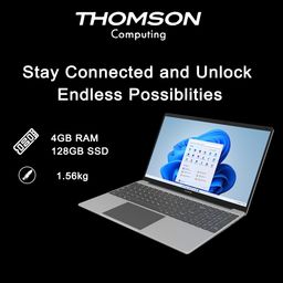 Thomson Intel Celeron Dual Core N4020 - (4 GB/128 GB SSD/Windows 11 Home) IN-N15V2C Thin and Light Laptop with Numeric Keyboard (15.6 inch, Silver, 1.56 kg) image 2