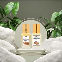 menjewell The Refreshing Sandal Wood & Chandan-E-Khaas Attar, 5 Ml (Pack Of 2) image 4