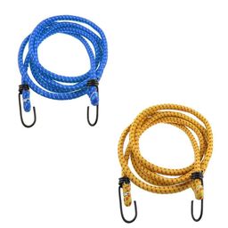 skywalk High Strength Elastic Tying Rope with Hooks, Shock Cord Cables, Luggage Tying Rope with Hooks (Length 90 cm, Set of 2) image 1