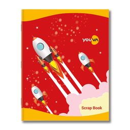 YOUVA Navneet | Scrap Book For Kids And Students | Soft Bound | 22Cm X 28Cm | Plain Colourful Paper Inside | 32 Pages | Pack Of 3 image 1