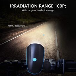 flengo; made for you 2-in-1 Rechargeable - Cycle Light (3 Modes) Cycle Light and Horn/Cycle Lights Rechargeable Waterproof (140 dB) Cycle Light with Horn Cycle LED Front Light (Multicolor) image 3