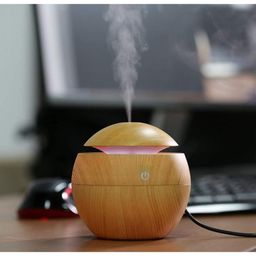 bksmd Wooden Aroma Diffuser Humidifier Cool Mist Air Diffuser Air Purifier Humidifier For Bedroom Humidifiers For Room (Multi Color) image 2