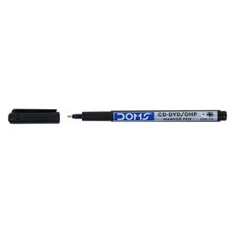 Doms CD-DVD/OHP Pens | Fine Tip Japanese Tip For Clear Marking | Marks On Most Surfaces | Unique Self Hydrating System | Black Ink, Pack of 10 image 2