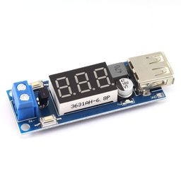 SHOKITECH DC-DC 4.5-40V To 5V 2A USB Charger Step down Converter Voltmeter Module image 1