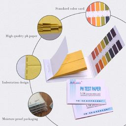 CIBZ pH 1-14 Test Indicator Litmus pH Paper, ph Meter, Litmus Paper for Water Testing, Water and Soil testing with 80 PH Strips, 1-14 Test Indicators, pH Strip image 4