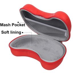 Stealodeal Universal Travel PU Red Game Controller Carrying FLCCase Gaming Accessory Case (PS3, PS4, PS5) image 3