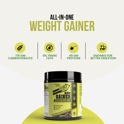 Nature Sure Double Mass Chocolate Flavored Mass Gainer with Whey Protein and Enzymes, Free Scoop Inside - 2 Packs (250 Grams Each) image 5