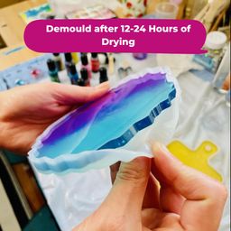 Oytra Resin Art Kit with Moulds for DIY All in One Coaster Making Set Combo with Epoxy Flake and Pigments Craft Materials Casting Kit for Gifts Gifting image 5