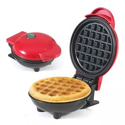 VEHHE Waffle Maker, Waffle Maker Machine, Waffles Maker, Mini Waffle Maker, Waffle Machine, Waffle Iron, Waffles Maker Machine, Mini waffle Maker for Home, Waffle Maker Electric, Waffle Maker, Red image 1