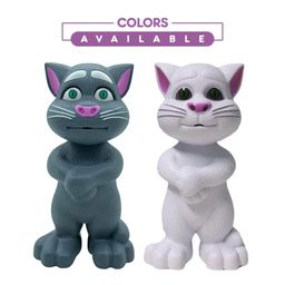 GRAPHENE Interactive Talking Tom Cat Toy for Toddlers, Repeating and Singing Functions for Endless Fun, Educational Learning Tool for Language and Social Skills, Safe and Durable image 2