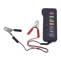 EN-VOLANT 12V Digital Battery/Alternator Tester with 6-LED Lights Display W3Z4 N4Q5 H6T1 image 1