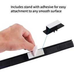 Aokin USB Sensor Bar for Wii, Replacement USB Wired Infrared Ray Sensor Bar for Nintendo Wii, Wii U, Includes Stand, Black image 4