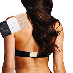 dilency sales Bra Hook Extender- 2 & 3 Hooks Without Elastic Bra Extensions Combo (Free Size) image 3