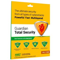 Guardian Antivirus Total Security With Anti-Ransomware- 1Pc/1Year (Email Delivery In 2 Hours- No Cd) image 1