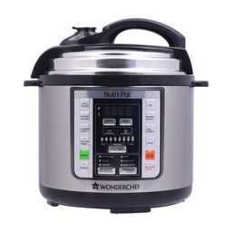 Wonderchef Nutri-Pot Electric Pressure Cooker with 7-in-1 Functions|18 pre-set functions|Pressure Cooking, Saute/Pan Frying, Slow Cooking, Yogurt Making, Steaming, Warming & Rice Cooking |3L capacity image 1