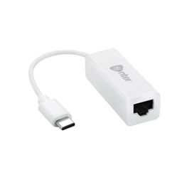 Enter E-UCL Type C to RJ45 Ethernet LAN Adapter, Up to 1000 Mbps, for Windows/Mac/Linux (White) image 1