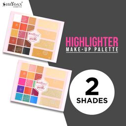 Shryoan Born to Sparkle Eyeshadow, Highlighter & Compact Powder Makeup Kit | Easy to Blend, Smooth Texture & Best for Professional Use and Personal Use (39g) (Shade 01) image 3