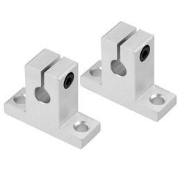 REES52 8mm Shaft Support SK8 Linear Motion Slide Rail Guide Blocks for CNC 3D Printer (Pack of 2) image 1