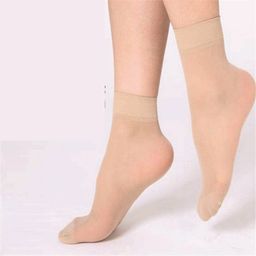 nawab Ultra-Thin Transparent Sheer Net Skin Ankle Length No Show Women/Girl Socks(Set of 3 Pair) image 2