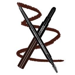 COLORESSENCE Eyebrow Pencil 3 in 1 Multifunction Brow Filling Styler with Spoolie Shaping Brush - 0.25 g (Brown) image 1