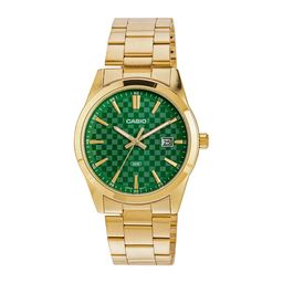 casio Enticer Analog Green Dial Men MTP-VD03G-3AUDF (A2246) image 1