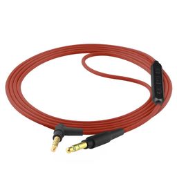 GEEKRIA Audio Cable with Mic Compatible with Bose QC SE, QCSE, SoundTrue, SoundTrue Around-Ear II, QC45, QC35 II, NC 700 Cable, 2.5mm Replacement Stereo Cord with Inline Microphone (4 ft / 1.2 m)(Red) image 2