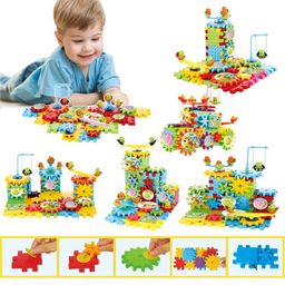 Chocozone Battery Operated 81pcs Rotating Building Blocks with Gears for STEM Learning, Educational Building Blocks Toys for 5 Years Old Girls and Boys (Gear Building Blocks) image 3