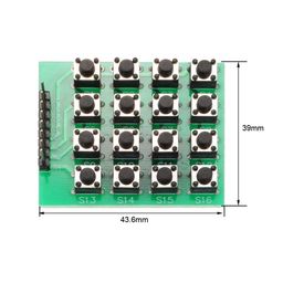 uxcell 4x4 Matrix 16 Keypad Keyboard Module 16 Button Mcu image 2