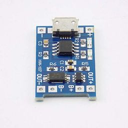 5V 1A Micro USB 18650 Lithium Battery Charging Board Charger Module+Protection Dual Functions (Pack of 4) image 2
