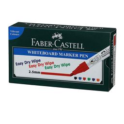 Faber-Castell Whiteboard Marker Pen, Red, Set Of 10 image 1