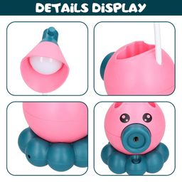 Wembley Table Lamps for Study Room for Students Reading Led Desk Lamp for Work from Home Rechargeable Octopus Shaped Multi-Function Inbuilt Sharpner for Kids (Pink) image 4