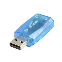 USB Sound Card Adapter USB 3D Virtual 5.1 Stereo & MIC PC Desktop Laptop image 2