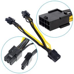 taapsee 8 Pin to Dual 8 Pin (6+ 2) PCIe Splitter Cable, PCIe 8 Pin Splitter Power Cable Deep in The Mines, PCI Express GPU Graphics Card Connector Extension Wire (1 PACK) image 2