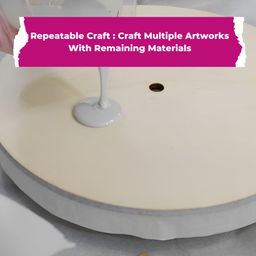 Oytra Resin Art Kit for Clock Making DIY Craft Materials Handmade Wall Decoration with Epoxy Liquid MDF Base and Tools Casting Set for Beginners Perfect Wall Clock for Gifting image 4