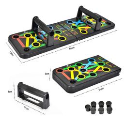 FACTO POWER Polypropylene Material - D Shape Foldable Push up bar -Dips Chest Press Training Push up Stand, Dip Stand, Bars for Workout (Color : Multicolor) image 2