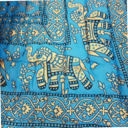 SVT Traditional Famous Jaipuri Beautiful Floral Print in Multi firoji Jaipuri Rajai/Razai/Quilt King Size/King Size Bed Quilt/Comforter/AC Quilt/AC Comforter image 2