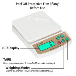 Quince Store Kitchen Scale Multipurpose Portable Electronic Digital Weighing Scale | Weight Machine With Back light LCD Display | White |10 kg image 3