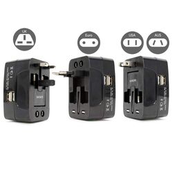 Weldon Roseleen Travel Basic International Travel Adapter with 2 USB AU UK US EU Plug Adapter Copper image 4