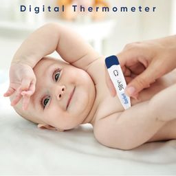 ozocheck Digital Thermometer with Quick Measurement of Oral & Underarm Temperature | Fever Alarm & Beeper Alert | Ce Approved & 60 Seconds Fast Reading for Kids & Adults image 2