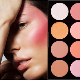 vars ; london VARS LONDON Butter cheek 8 color matte blusher combo palette| combo pack of 8 color blusher palette, face blusher, blusher palette with matte finish I BK260B image 2