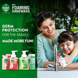 Dettol Foaming Handwash Pump + Refill Combo, Strawberry (250ml + 200ml) Pack of 2 | Rich Foam | Moisturizing Hand Wash | Soft on Hands image 3