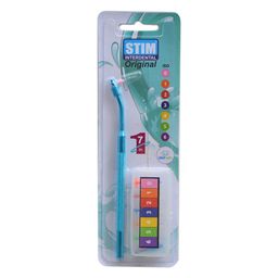 STIM Interdental Original Manual Toothbrush For Adult Helps To Clean Between Teeth Available In 7 Different Sizes, 1 Count, Multicolor image 1
