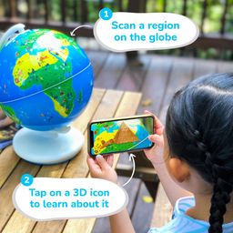 Shifu Educational Globe for Kids with 1000+ Facts on Animals, Places, Monuments and More - Orboot Earth Augmented Reality Based Fun Learning, Interactive Game ( 4-10 Years) image 4