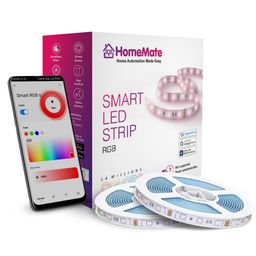HomeMate Wi-Fi Multicolour Smart LED Strip Kit | 10 Meters | Music Sync Feature | No Hub Required | Works with Amazon Alexa, Google Home & Siri (RGB 10 Meter Kit with Built-in Mic Controller) image 1