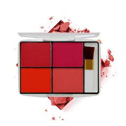 VARS ; LONDON face blusher| make up blusher| shimmery and matte blusher combo pack | 4 color matte pocket blusher| matte blusher palette combo palette image 1